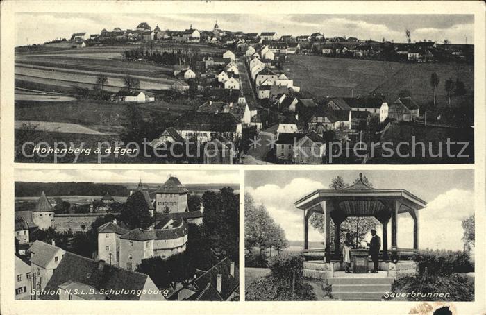 Hohenberg Eger Schloss N. S. L. B Schulungsburg Sauerbrunnen