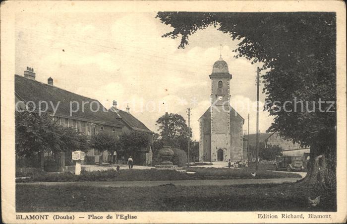 Blamont Doubs PLace de L Eglise