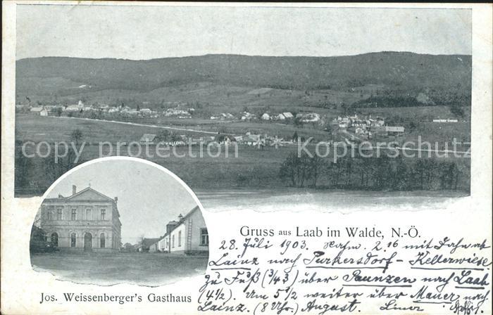 Laab Walde Jos. Weissenberger´s Gasthaus