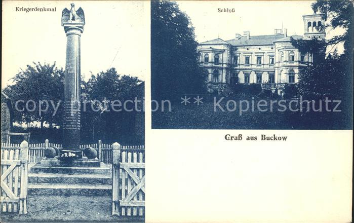 Buckow Maerkische Schweiz Schloss Kriegerdenkmal