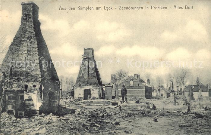 Lyck Ostpreussen Altes Dorf Prostken