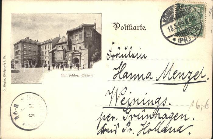 Koenigsberg Ostpreussen Koenigliches Schloss