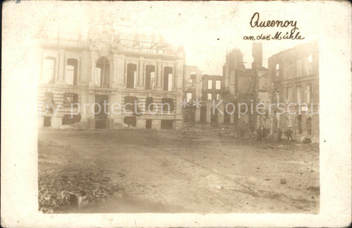 Quesnoy-sur-Deule An der Muehle Ruinen Zerstoerung WK1