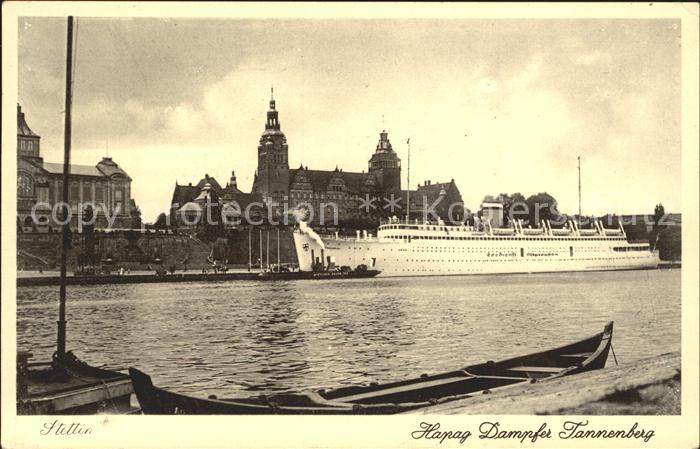 Stettin Szczecin Pommern Hapag Dampfer Tannenberg NZ3