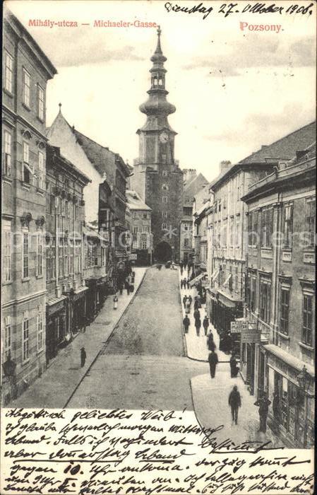 Bratislava Pressburg Pozsony Michaeler Gasse