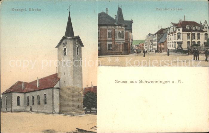 Schwenningen Neckar Bahnhofstrasse Evangelische Kirche