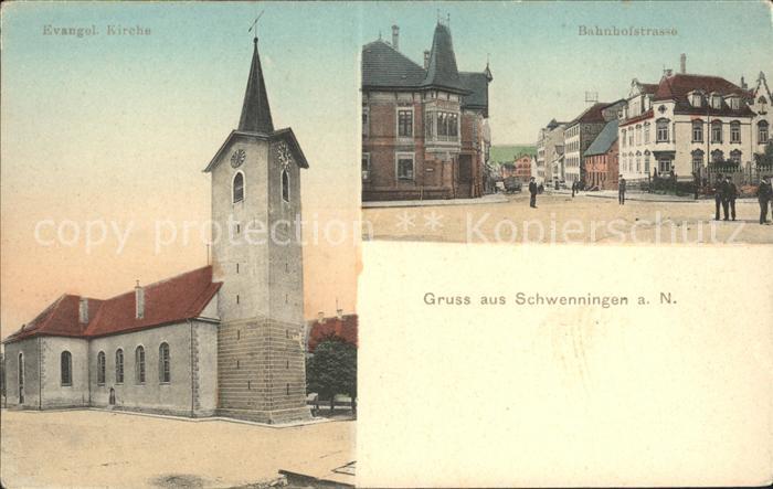 Schwenningen Neckar Bahnhofstrasse Evangelische Kirche