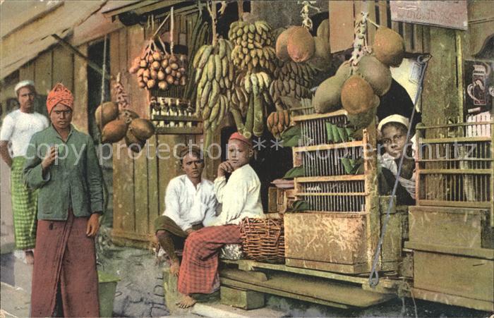 Colombo Ceylon Sri Lanka Laden Eingeborener