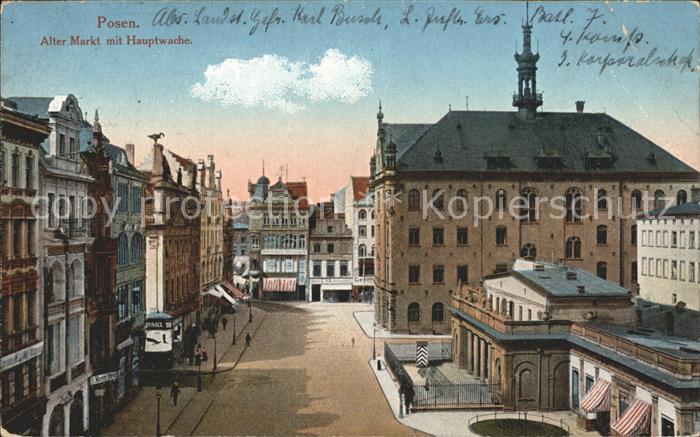 Posen Poznan Alter Markt Hauptwache