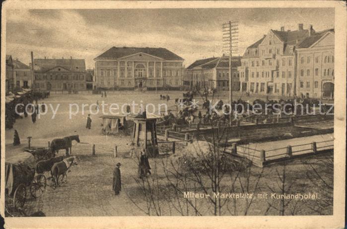 Mitau Marktplatz Kurlandhotel