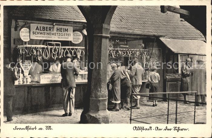 Frankfurt Main An der Schirn Altstadt Schweinemetzgerei