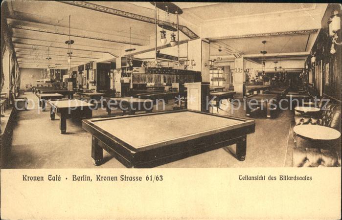 Berlin Kronen-Cafe Billardsaal