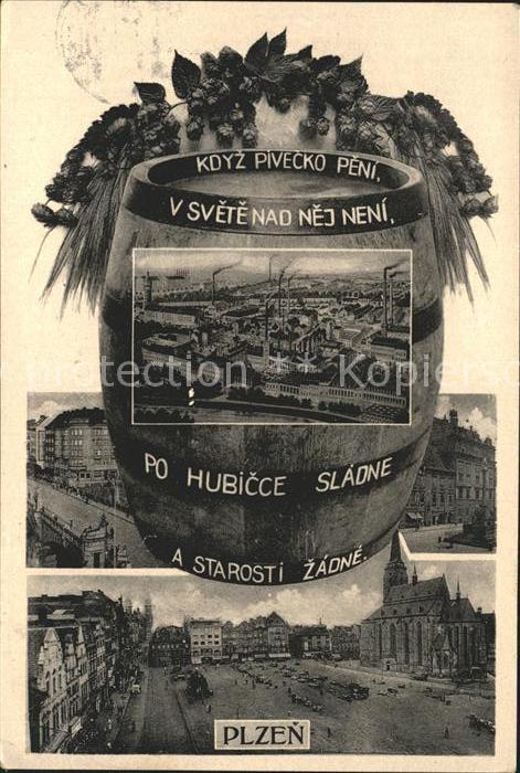 Plzen Pilsen Bierfass Braeuhaus