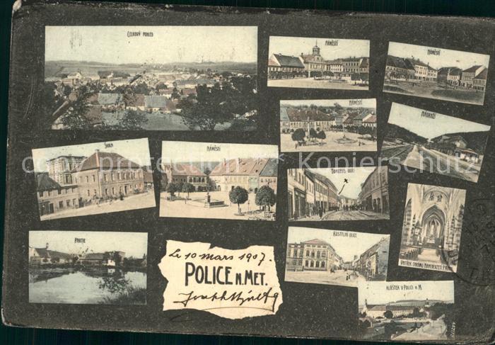 Police nad Metuji Skola Tomkova Ulice Kostelni Ullice Namesti