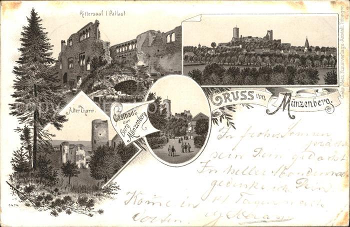 Muenzenberg Burg Rittersaal Alter Turm