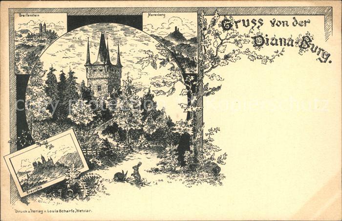 Greifenstein Hessen Dianaburg Braunfels Merenberg