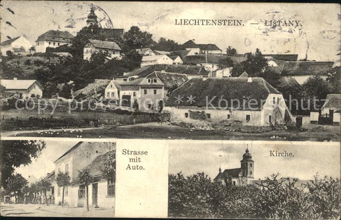 Listany Liechtenstein Strasse Kirche