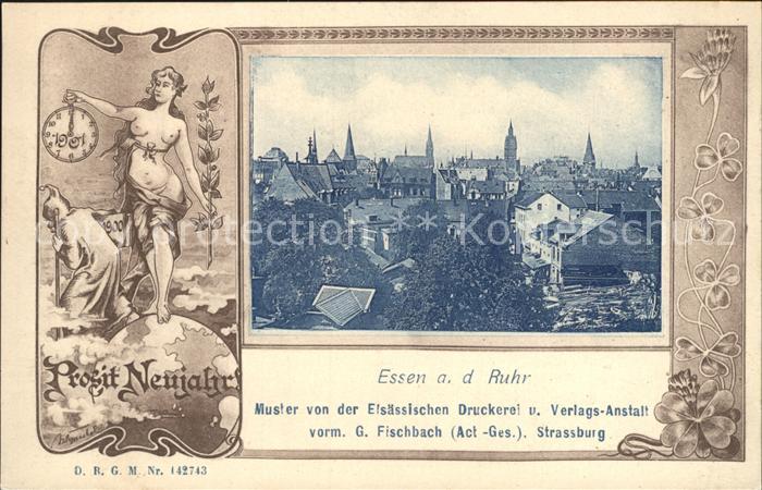 Essen Ruhr Neujahr Uhr