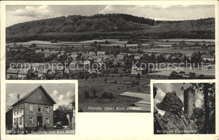 Henau Hunsrueck Wirtschaft-Handlung Karl Roos Burgruine Koppenstein