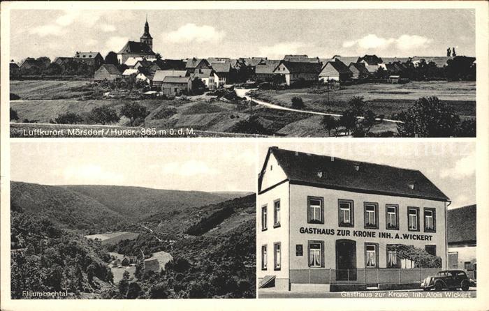 Moersdorf Hunsrueck Gasthaus zur Krone Flaumbachtal