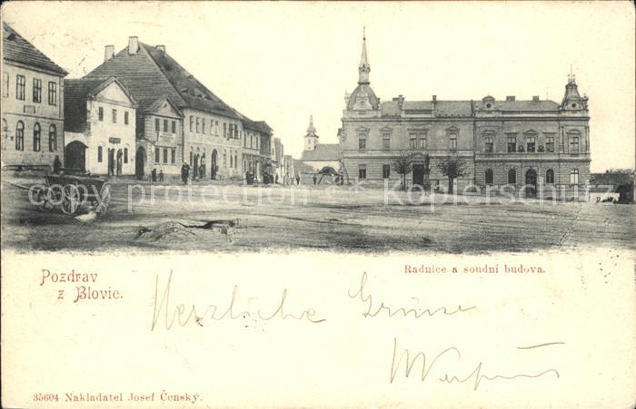 Blovice Blowitz Radnice a soudni budova