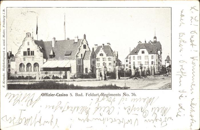 Freiburg Breisgau Offizier-Casino 5.-Bad.-Feldartillerie-Regiments-No.-76