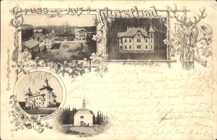 Forstbad Lazne Fort Marien-Villa Kapelle Waldschloesschen