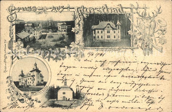 Forstbad Lazne Fort Waldschloesschen Kapelle Marien-Villa