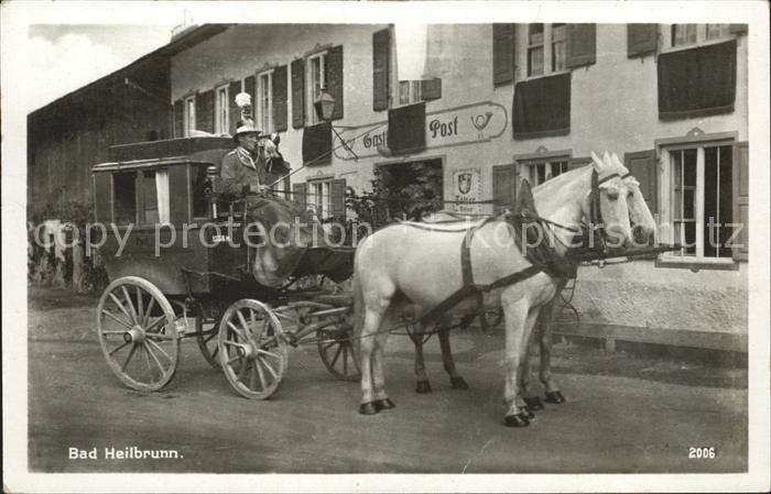 Bad Heilbrunn Gasthaus Post Postkutsche