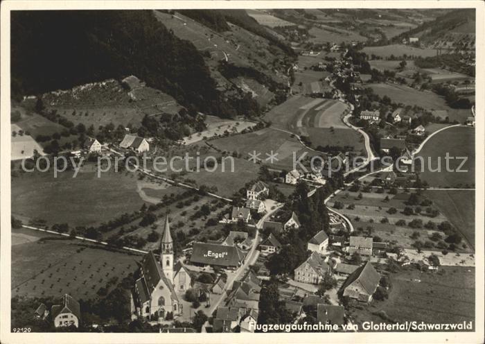 Glottertal Fliegeraufnahme Gasthaus zum Engel
