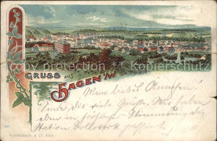 Hagen Westfalen Litho