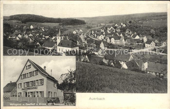 Auerbach Bergstrasse Metzgerei-Gasthof zur Krone