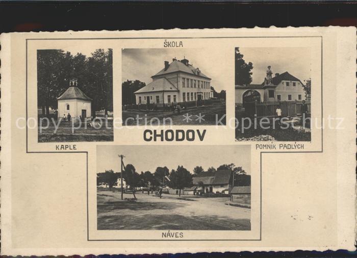 Chodov Chodau Skola Kaple Naves Pomnik Padlych