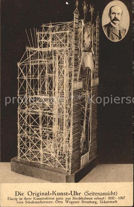 Strasburg Original Kunst- Uhr