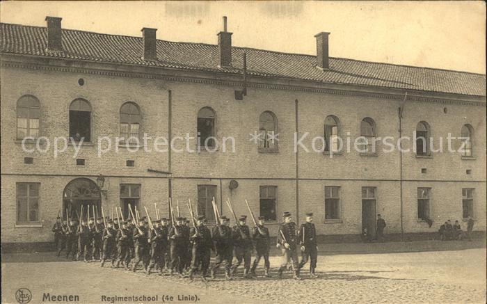 Meenen West-Vlaanderen Regimentschool