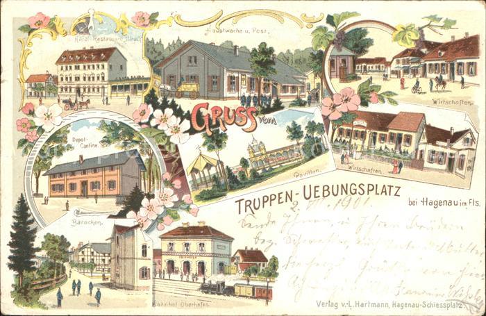 Hagenau Elsass Pavillon Hauptwache Post