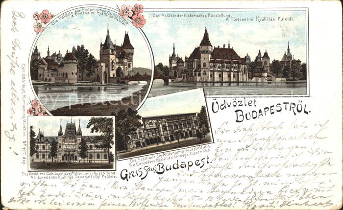 Budapest Palaeste der historischen Ausstellung