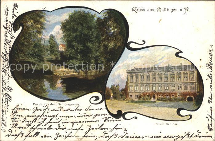Oettingen Fuerstliches Schloss Schlossgarten