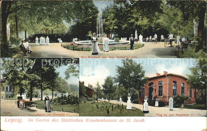Leipzig Garten Staedtisches Krankenhaus zu Sankt Jacob