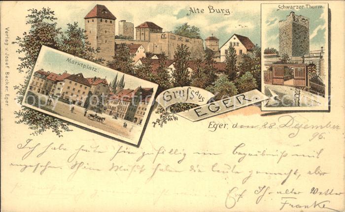 Eger Cheb Tschechien Schwarzer Turm Marktplatz