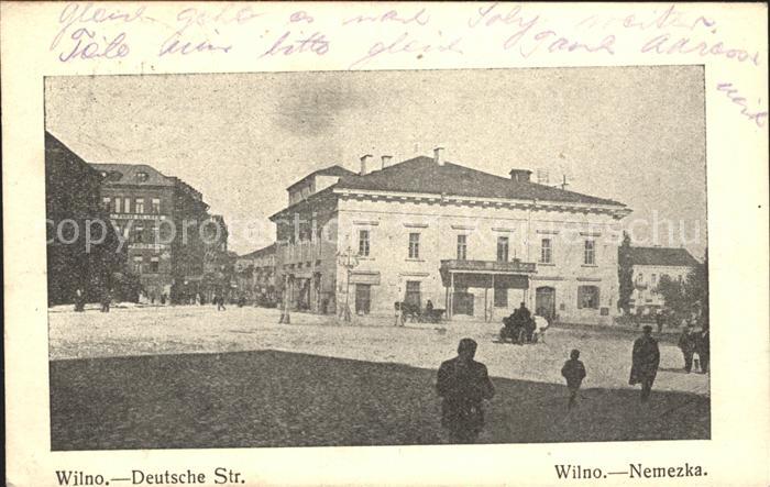 Wilno Wilna Deutsche Strasse