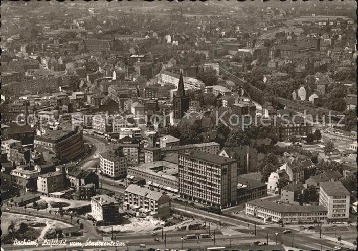 Bochum Stadtzentrum Fliegeraufnahme