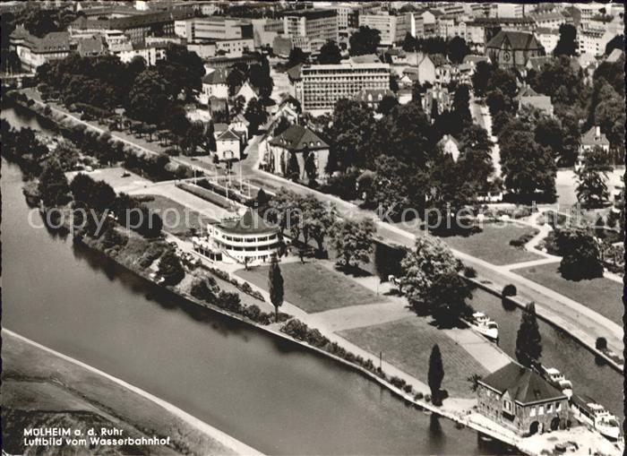 Muelheim Ruhr Wasserbahnhof Fliegeraufnahme