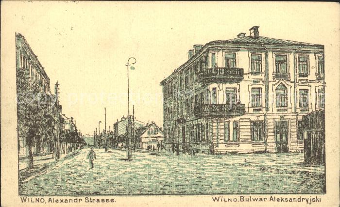 Wilno Wilna Alexander Strasse