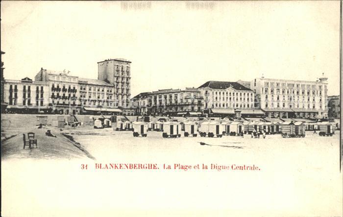Blankenberghe La Plage et la Digue Centrale