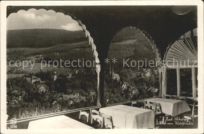 Bad Flinsberg Swieradow Zdroj Blick vom Waldfrieden
