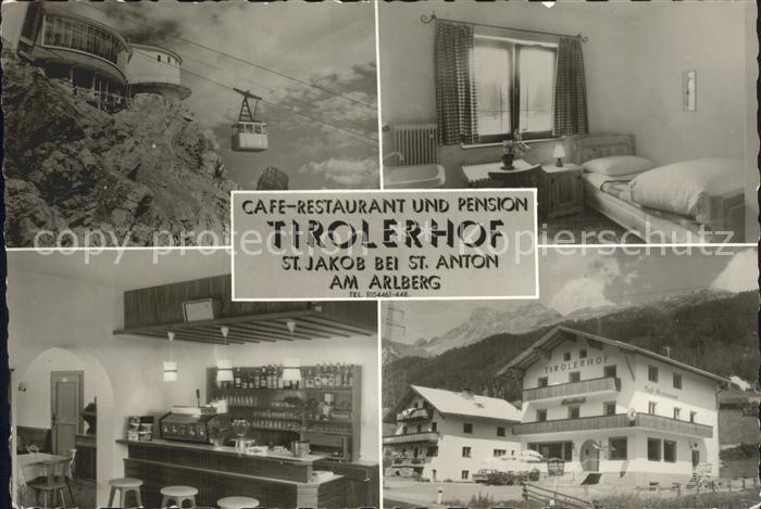 St Jakob Arlberg Cafe Restaurant Tiroler Hof Gondelbahn