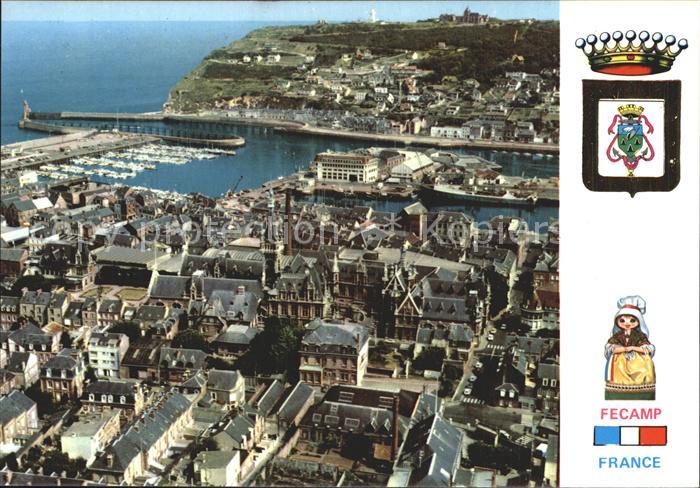 Fecamp Fliegeraufnahme Benediktiner Kirche und