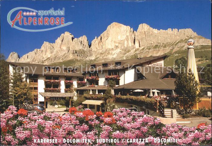 Karersee Suedtirol Sporthotel Alpenrose