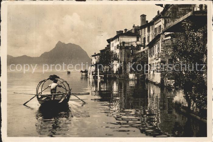 Lago di Lugano TI Gandria Monte San Salvatore